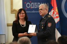 Ceremony marking the Day of Media Centre Odbrana 