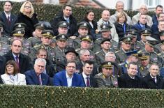 The Serbian Armed Forces at the ceremony in Novi Sad