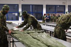 Minister Gašić visits 63rd Parachute Brigade