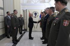 Minister Vučević visits Military Intelligence Agency