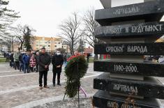 Minister Stefanović lays wreaths at memorials to victims of NATO aggression: We proudly remember heroic deeds