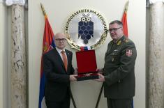 Minister Vučević visits Military Intelligence Agency