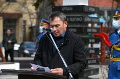 Minister Stefanović lays wreaths at memorials to victims of NATO aggression: We proudly remember heroic deeds