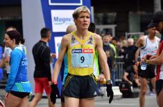 Natasa Culafic from Guard won 3rd place at 30th Belgrade Marathon
