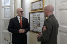 Minister Vučević visits Military Intelligence Agency