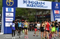 Natasa Culafic from Guard won 3rd place at 30th Belgrade Marathon