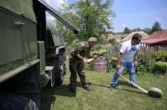 Помоћ Војске Србије у водоснабдевању у општинама Горњи Милановац и Мионица