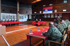 Minister Vučević visits 2nd Army Brigade