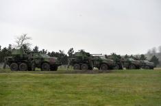 Minister Vučević visits 3rd Army Brigade, Mixed Artillery Brigade