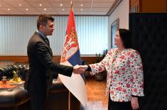 Minister Djordjevic with Head of UNDP Office 