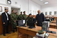 Minister Vučević visits 2nd Army Brigade