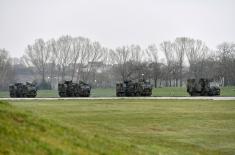 Minister Vučević visits 3rd Army Brigade, Mixed Artillery Brigade