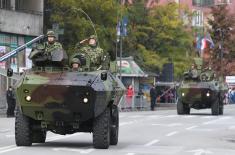 The Serbian Armed Forces at the ceremony in Novi Sad