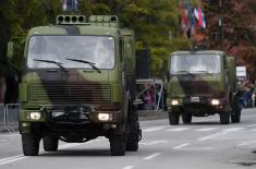 The Serbian Armed Forces at the ceremony in Novi Sad