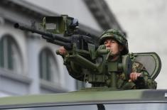 The Serbian Armed Forces at the ceremony in Novi Sad