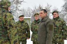 Minister Vulin Spends Christmas with the Members of the Serbian Armed Forces in the Base “Vrapce”