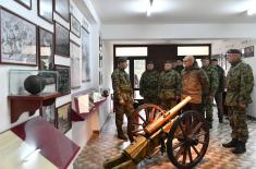 Minister Vučević visits 3rd Army Brigade, Mixed Artillery Brigade