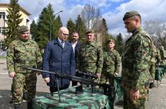 Minister Vučević visits 2nd Army Brigade