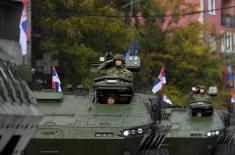 The Serbian Armed Forces at the ceremony in Novi Sad