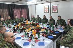 Minister Vulin Spends Christmas with the Members of the Serbian Armed Forces in the Base “Vrapce”