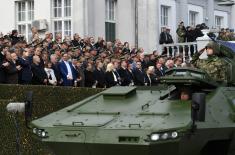 The Serbian Armed Forces at the ceremony in Novi Sad