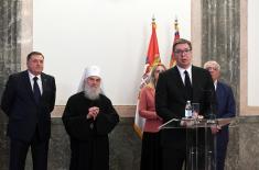 Predsednik Vučić: Podrška srpskom narodu je podrška za očuvanje mira 
