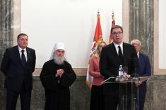 President Vučić: Support to the Serbian people is support for the preservation of peace