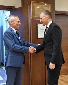 Meeting between Minister Stefanović and Ambassador of Russian Federation Kharchenko