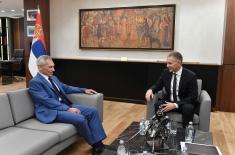 Meeting between Minister Stefanović and Ambassador of Russian Federation Kharchenko