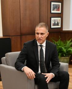 Meeting between Minister Stefanović and Ambassador of Russian Federation Kharchenko