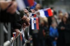 The Serbian Armed Forces at the ceremony in Novi Sad