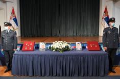 Commemoration service for the tragically killed pilots, Major Krsnik and Captain 1st Class Vasiljević