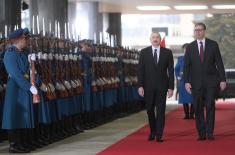 Председник Вучић дочекао председника Азербејџана Алијева