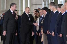 Председник Вучић дочекао председника Азербејџана Алијева