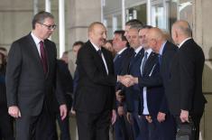 Председник Вучић дочекао председника Азербејџана Алијева