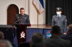 Commemoration service for the tragically killed pilots, Major Krsnik and Captain 1st Class Vasiljević