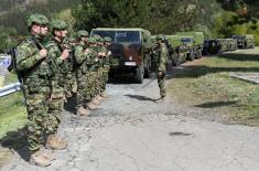 Minister of Defence Stefanović and Chief of General Staff, General Mojsilović, visit units on alert