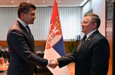 Minister Djordjevic with Belarusian Ambassador