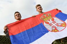 The Serbian Armed Forces at the ceremony in Novi Sad