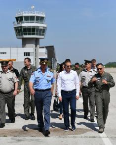 New hangar for aircraft storage at military airfield in Batajnica