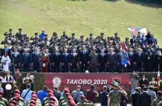 The President of the Republic and the Supreme Commander of the Serbian Armed Forces handed over military flags to the 72nd Special Operations Brigade and the 63rd Parachute Brigade