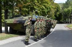 Minister of Defence Stefanović and Chief of General Staff, General Mojsilović, visit units on alert