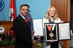 Republika Srpska decorated Minister Vulin with the Order of the Flag with a gold wreath