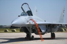 Svečani prijem aviona MiG-29 iz Republike Belorusije 