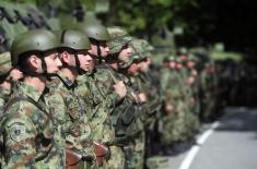 Minister of Defence Stefanović and Chief of General Staff, General Mojsilović, visit units on alert