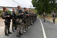 Members of the Serbian Armed Forces make sure that they are always ready