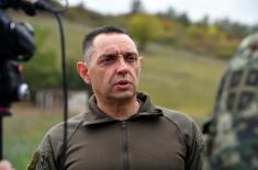 Ministar Vulin: Pripadnici Vojske Srbije vode računa da uvek budu spremni 