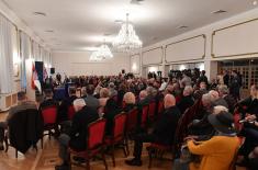 President Vučić Attends Presentation of Collection of Works of Milorad Ekmečić in Central Military Club