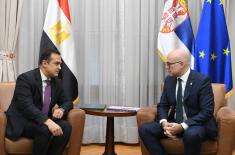 Meeting between Minister of Defence and Egyptian Ambassador