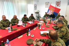 Minister of Defence Stefanović and Chief of General Staff, General Mojsilović, visit units on alert